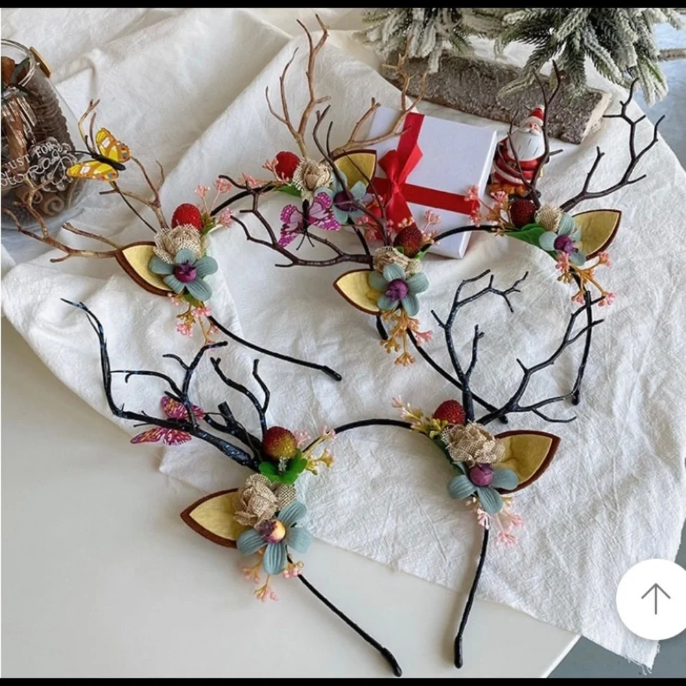 Women Girls Christmas Fairy Tale Flower Headband.